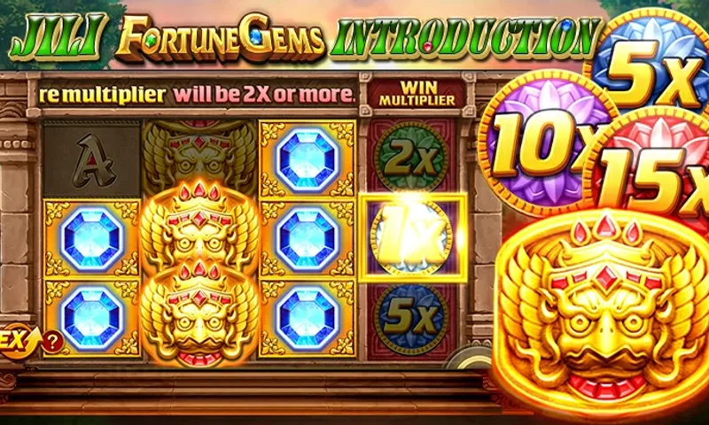 Fourth Multiplier Reel with 15x Bonus Boost in Fortune Gems
